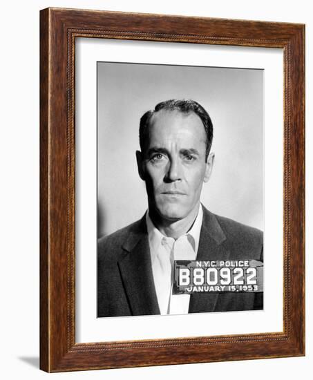 The Wrong Man, Henry Fonda, 1956-null-Framed Photo