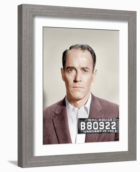 The Wrong Man, Henry Fonda, 1956-null-Framed Photo