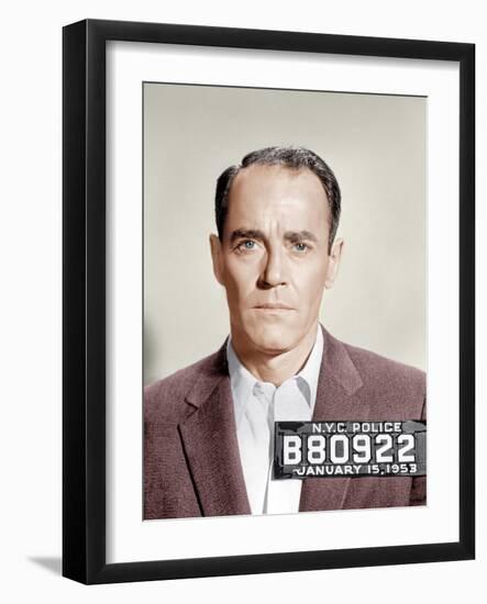 The Wrong Man, Henry Fonda, 1956-null-Framed Photo