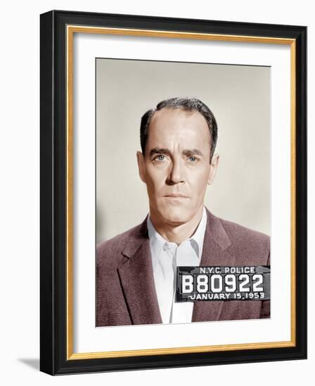 The Wrong Man, Henry Fonda, 1956-null-Framed Photo