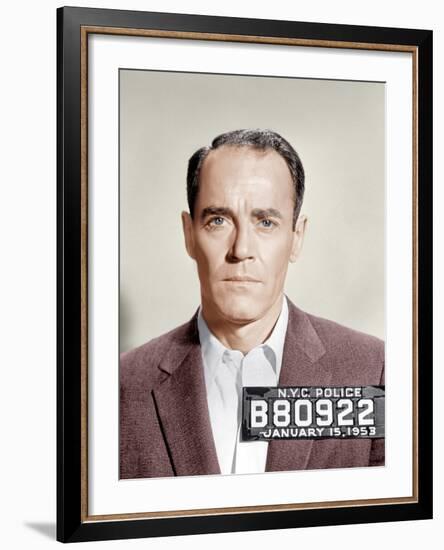 The Wrong Man, Henry Fonda, 1956-null-Framed Photo