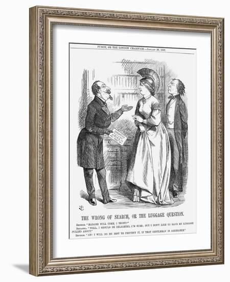 The Wrong of Search, or the Luggage Question, 1867-John Tenniel-Framed Giclee Print