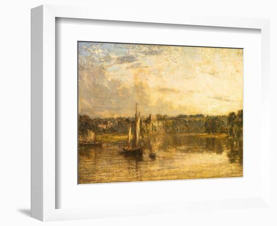 The Wye at Chepstow, Monmouthshire, 1905 (Oil on Canvas)-Philip Wilson Steer-Framed Giclee Print