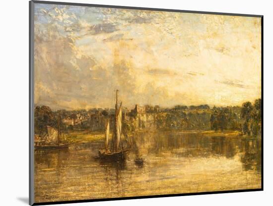 The Wye at Chepstow, Monmouthshire, 1905 (Oil on Canvas)-Philip Wilson Steer-Mounted Giclee Print