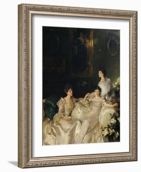 The Wyndham Sisters: Lady Elcho, Mrs. Adeane, and Mrs. Tennant, 1899-John Singer Sargent-Framed Giclee Print