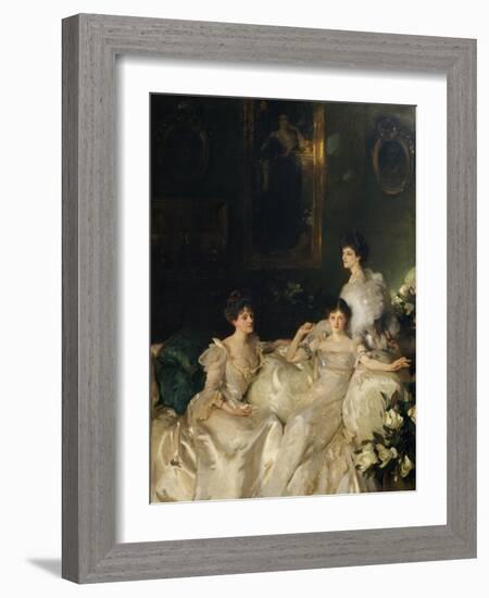 The Wyndham Sisters: Lady Elcho, Mrs. Adeane, and Mrs. Tennant, 1899-John Singer Sargent-Framed Giclee Print