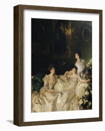 The Wyndham Sisters: Lady Elcho, Mrs. Adeane, and Mrs. Tennant, 1899-John Singer Sargent-Framed Giclee Print