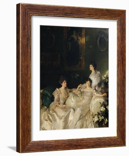 The Wyndham Sisters: Lady Elcho, Mrs. Adeane, and Mrs. Tennant, 1899-John Singer Sargent-Framed Giclee Print