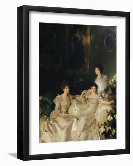 The Wyndham Sisters: Lady Elcho, Mrs. Adeane, and Mrs. Tennant, 1899-John Singer Sargent-Framed Giclee Print