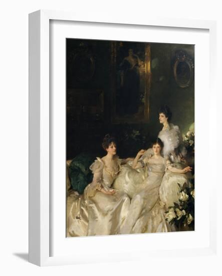 The Wyndham Sisters: Lady Elcho, Mrs. Adeane, and Mrs. Tennant, 1899-John Singer Sargent-Framed Giclee Print