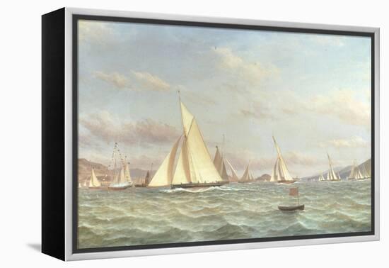 The Yacht 'Aron' Winning the Opening Cruise of the Clyde Yacht Club, 1871-William Clark-Framed Premier Image Canvas