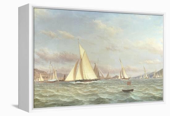 The Yacht 'Aron' Winning the Opening Cruise of the Clyde Yacht Club, 1871-William Clark-Framed Premier Image Canvas