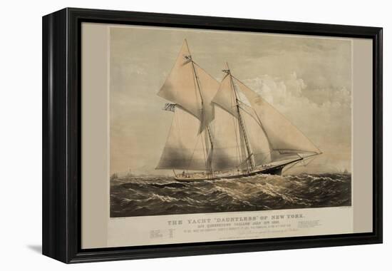 The Yacht "Dauntless" of New York-null-Framed Stretched Canvas