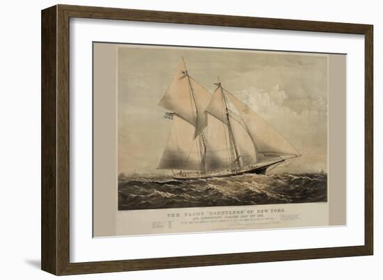 The Yacht "Dauntless" of New York-null-Framed Art Print