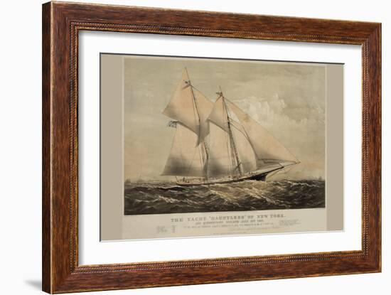 The Yacht "Dauntless" of New York-null-Framed Art Print