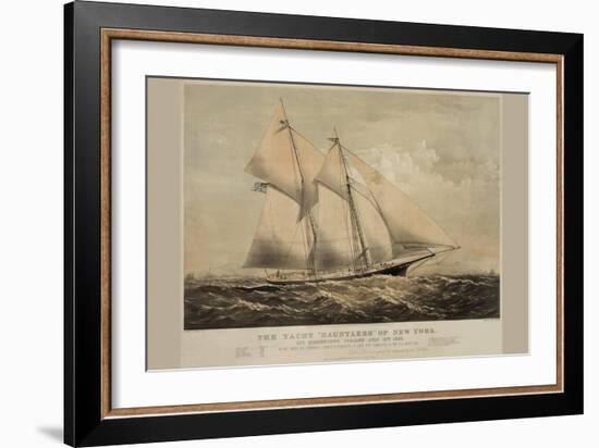 The Yacht "Dauntless" of New York-null-Framed Art Print