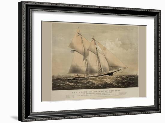 The Yacht "Dauntless" of New York-null-Framed Art Print