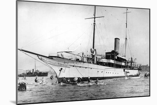 The Yacht 'Elettra' of Guglielmo Marconi-null-Mounted Giclee Print