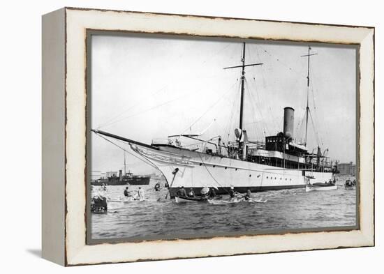 The Yacht 'Elettra' of Guglielmo Marconi-null-Framed Premier Image Canvas