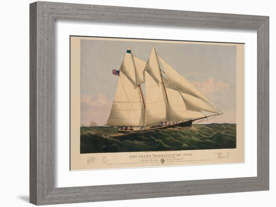 The Yacht "Henrietta"-null-Framed Art Print