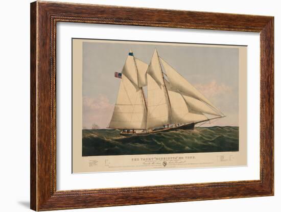 The Yacht "Henrietta"-null-Framed Art Print