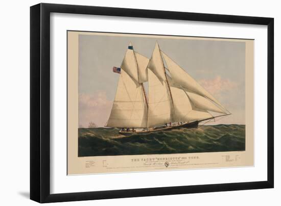 The Yacht "Henrietta"-null-Framed Art Print