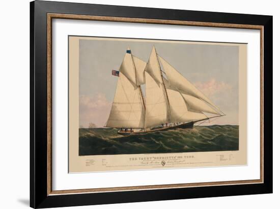 The Yacht "Henrietta"-null-Framed Art Print