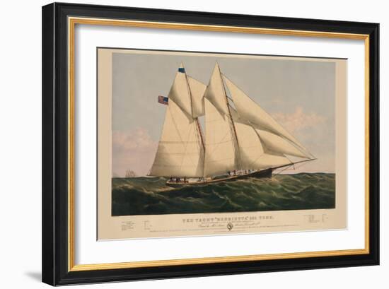 The Yacht "Henrietta"-null-Framed Art Print