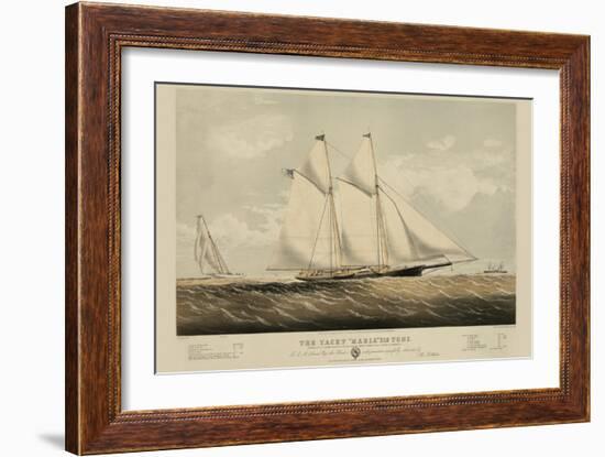 The Yacht "Maria"-null-Framed Art Print