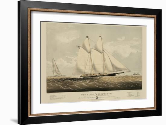 The Yacht "Maria"-null-Framed Art Print