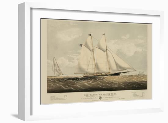 The Yacht "Maria"-null-Framed Art Print