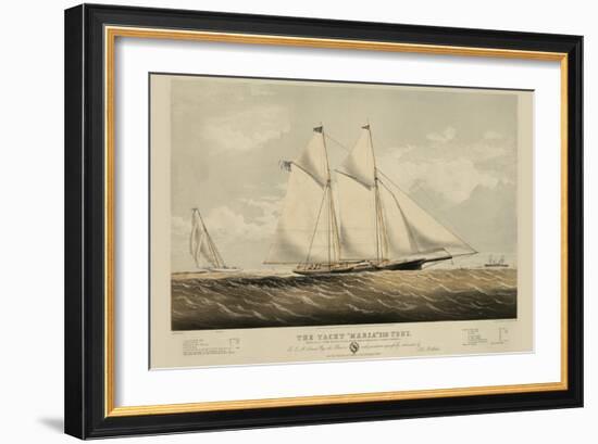 The Yacht "Maria"-null-Framed Art Print