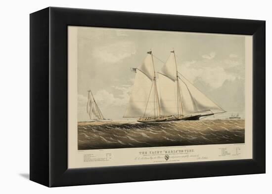 The Yacht "Maria"-null-Framed Stretched Canvas
