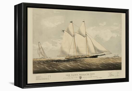 The Yacht "Maria"-null-Framed Stretched Canvas