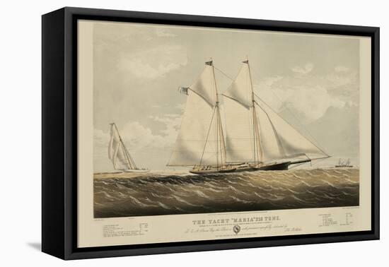 The Yacht "Maria"-null-Framed Stretched Canvas