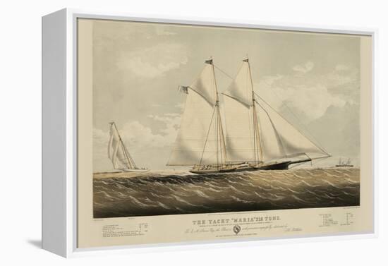 The Yacht "Maria"-null-Framed Stretched Canvas