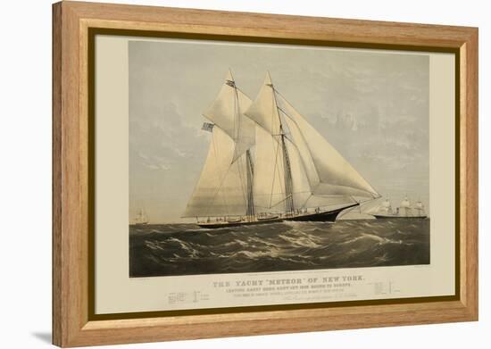 The Yacht "Meteor" of New York-null-Framed Stretched Canvas