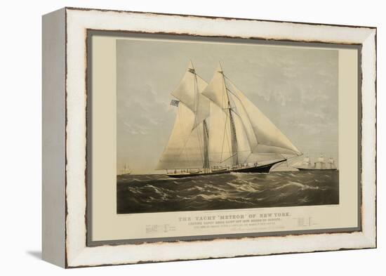 The Yacht "Meteor" of New York-null-Framed Stretched Canvas