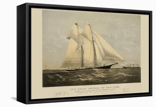 The Yacht "Meteor" of New York-null-Framed Stretched Canvas