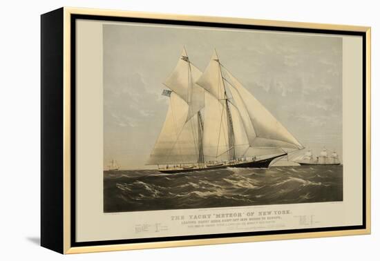 The Yacht "Meteor" of New York-null-Framed Stretched Canvas