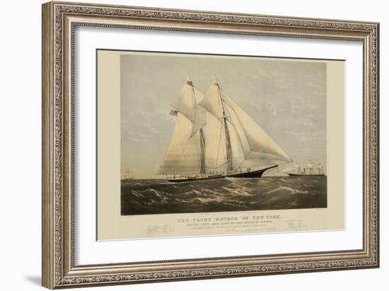 The Yacht "Meteor" of New York-null-Framed Art Print