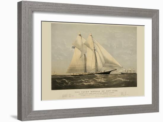 The Yacht "Meteor" of New York-null-Framed Art Print