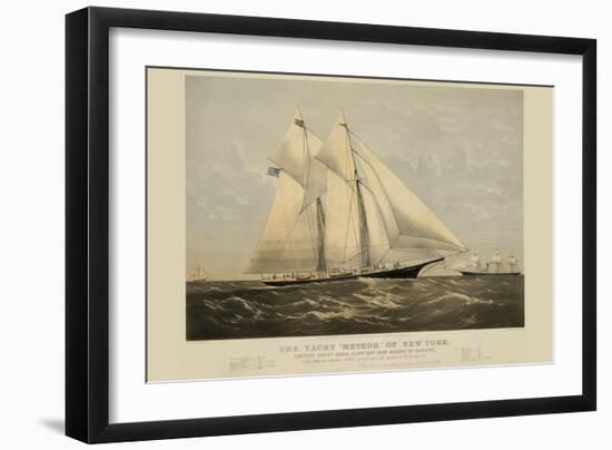 The Yacht "Meteor" of New York-null-Framed Art Print