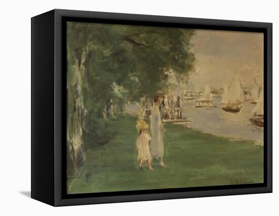 The Yacht Race. Landscape of Wannsee, 1924-Max Liebermann-Framed Premier Image Canvas