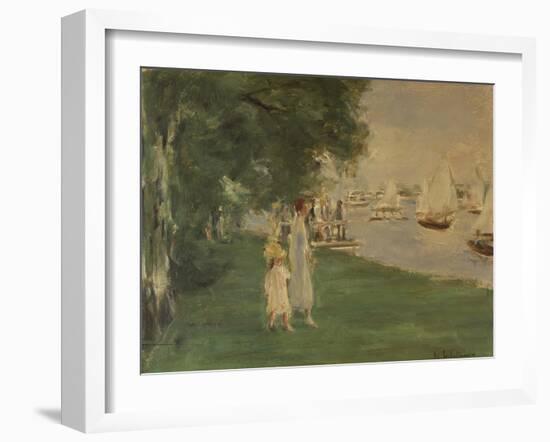 The Yacht Race. Landscape of Wannsee, 1924-Max Liebermann-Framed Giclee Print