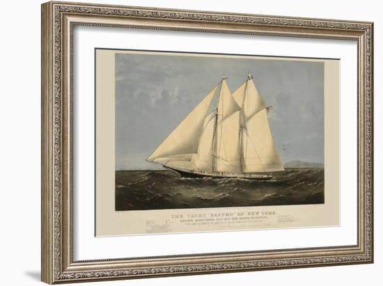 The Yacht "Sappho" of New York-null-Framed Art Print