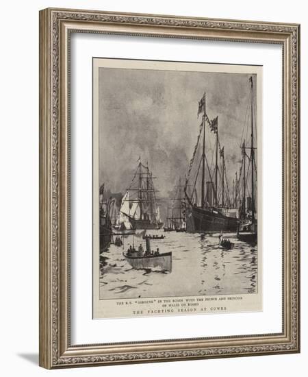 The Yachting Season at Cowes-Charles Edward Dixon-Framed Giclee Print