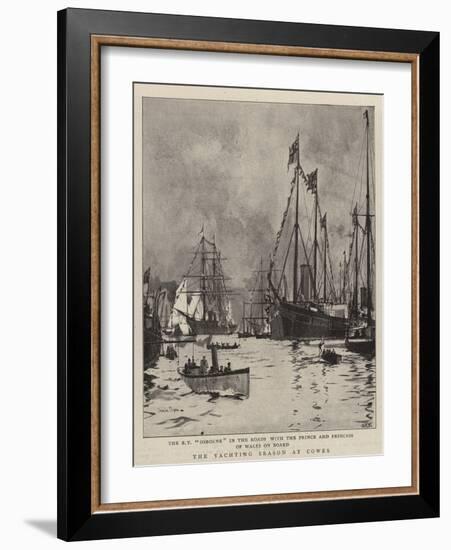 The Yachting Season at Cowes-Charles Edward Dixon-Framed Giclee Print