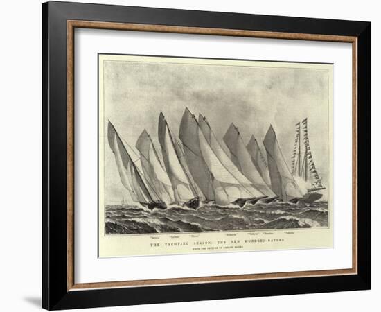 The Yachting Season, the New Hundred-Raters-Barlow Moore-Framed Giclee Print