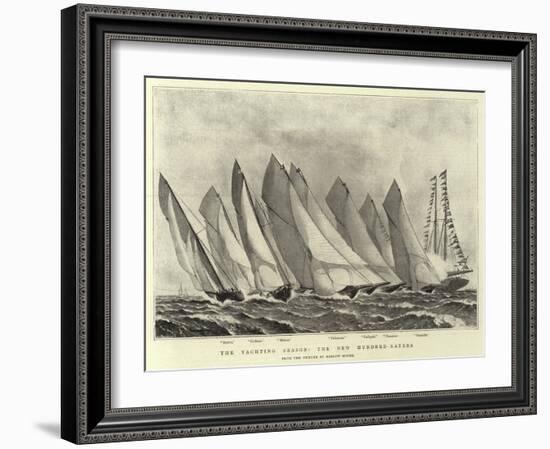 The Yachting Season, the New Hundred-Raters-Barlow Moore-Framed Giclee Print